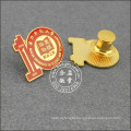 Gold Plated Round Lapel Pin, Organizational Badge (GZHY-LP-017)